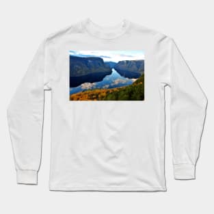 Aurlandsfjord Flam Norwegian Fjord Norway Long Sleeve T-Shirt